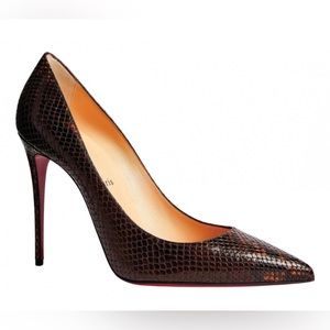 Christian Louboutin Kate 100 Calf Dark Brown